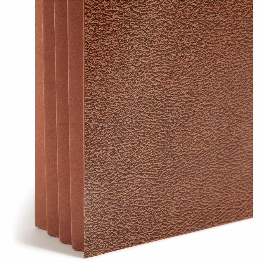 Smead Legal Recycled File Wallet - 8 1/2’’ x 14’’ - 3 Expansion - Redrope - Elastic Closure Reinforced Gusset Flap