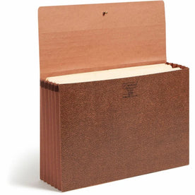 Smead Legal Recycled File Wallet - 8 1/2’’ x 14’’ - 5 1/4’’ Expansion - Redrope - Reinforced Gusset Tear Proof Elastic