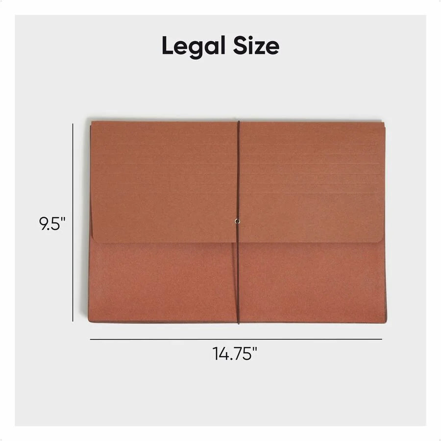 Smead Legal Recycled File Wallet: Redrope 5 1/4’’ Expansion - Expanding Files