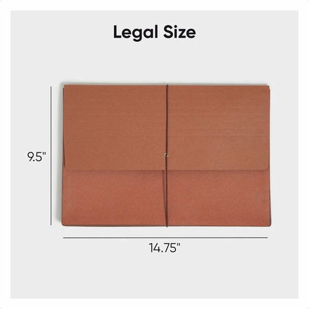 Smead Legal Recycled File Wallet: Redrope 5 1/4’’ Expansion - Expanding Files