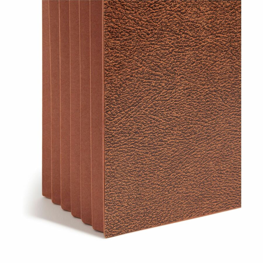 Smead Legal Recycled File Wallet - 8 1/2’’ x 14’’ - 5 1/4’’ Expansion - Redrope - Reinforced Gusset Tear Proof Elastic