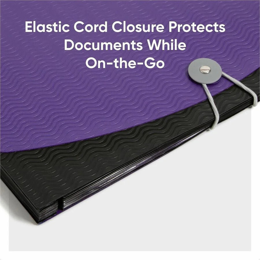 Smead Letter Expanding File: 12-Pocket Organizer in Purple and Black - Files