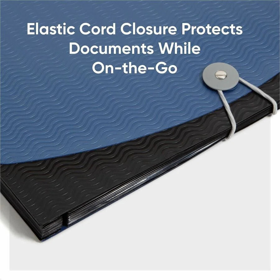 Smead Letter Expanding File: 12-Pocket Poly File Blue/Black - Files