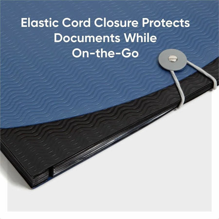 Smead Letter Expanding File: 12-Pocket Poly File Blue/Black - Files