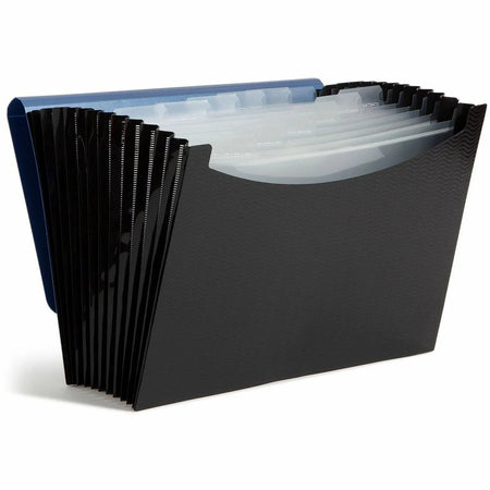 Smead Letter Expanding File: 12-Pocket Poly File Blue/Black - Files