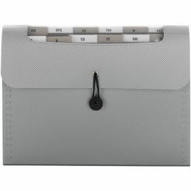 Smead Letter Expanding File 8 1/2’’ x 11’’ Silver Polypropylene 12 / Carton Pocket(s) Assorted Tab Position Divider(s)