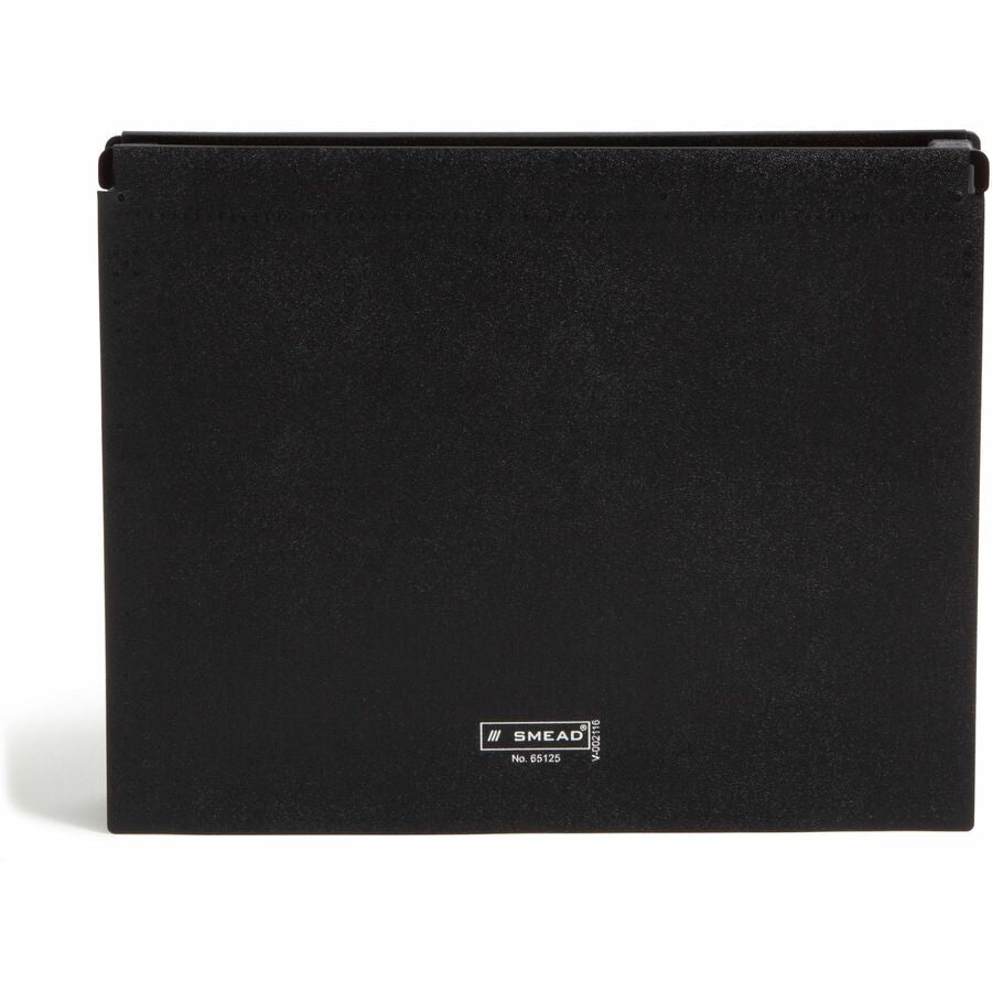 Smead Letter Expanding File - 8 1/2’’ x 11’’ - 7/8’’ Expansion - 13 Pocket(s) - 12 Divider(s) - Polypropylene - Black