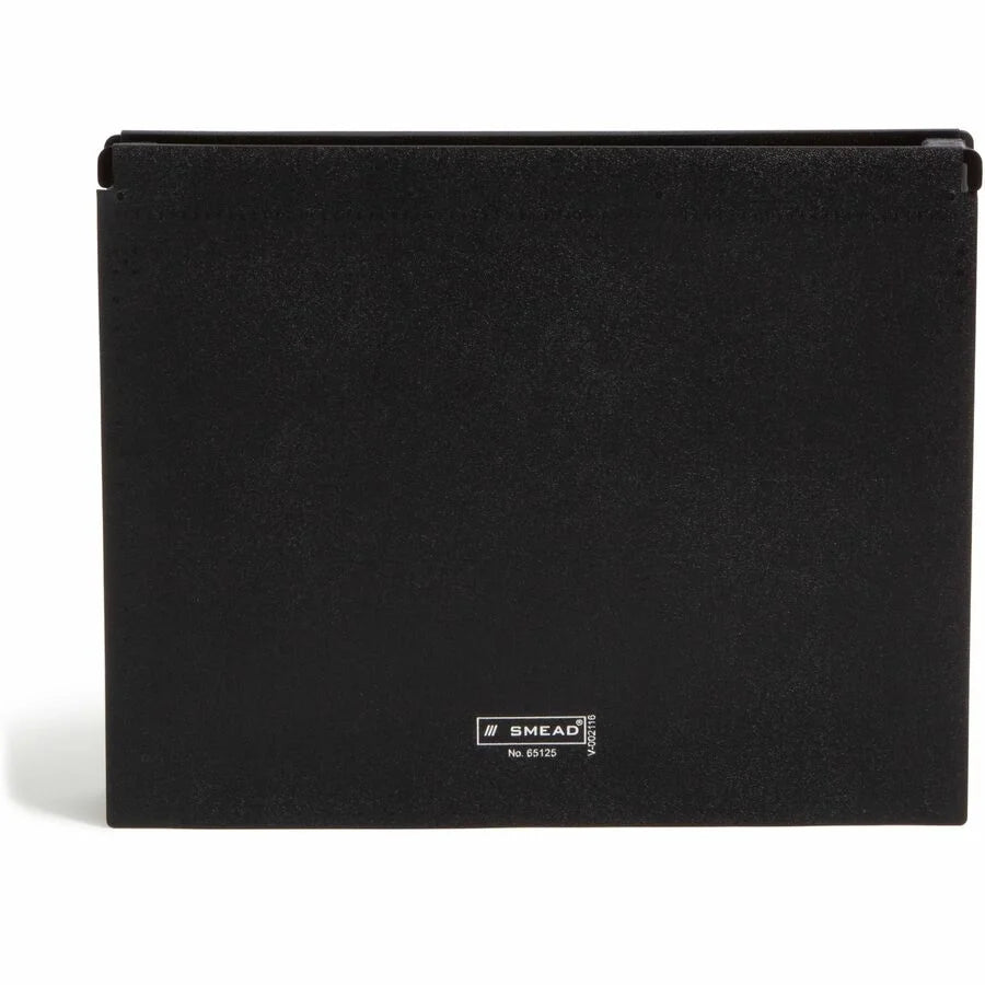 Smead Letter Expanding File: 13-Pocket Poly File Black - Hanging Folders & Accessories