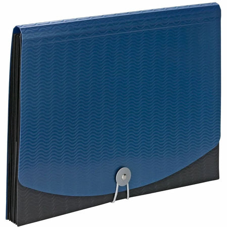 Smead Letter Expanding File 8 1/2’’ x 11’’ Navy Blue Black 12 / Carton 7 Pocket(s) 6 Divider(s) (SMD70872) - Files