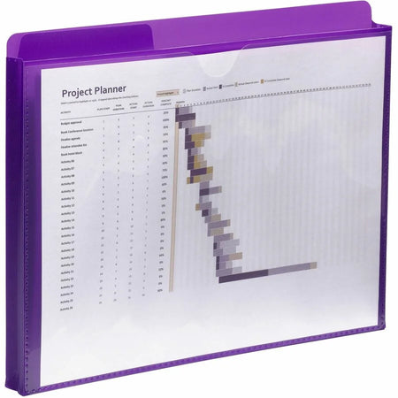 Smead Letter File Jacket: 1’’ Expansion Purple/Teal - 2/Pack - Expanding Files