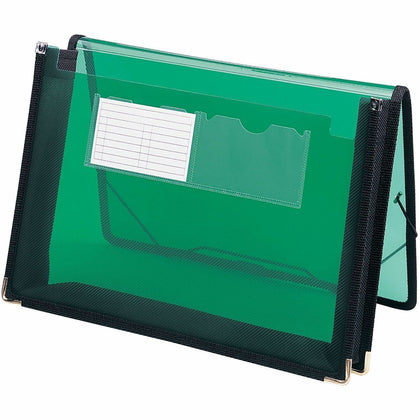 Smead Letter File Wallet: 8 1/2’’ x 11’’ 2 Front Pockets Green - Expanding Files