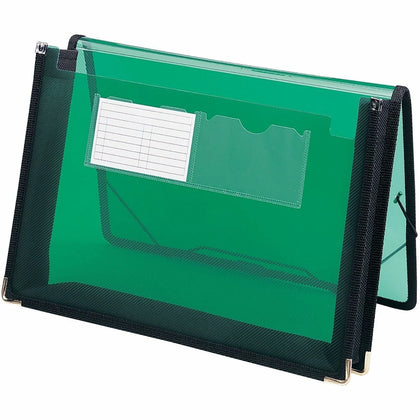 Smead Letter File Wallet: 8 1/2’’ x 11’’ 2 Front Pockets Green - Expanding Files
