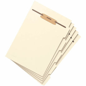 Smead 1/5 Tab Cut Letter Folder Divider with Fastener - 5 x Divider(s) - Assorted Tab(s) - 10% Recycled - 5/Set - 10