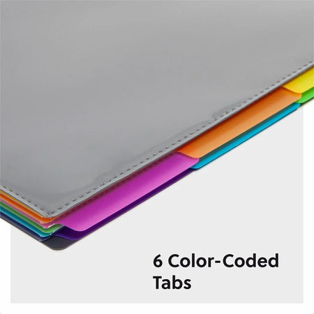 Smead Letter Organizer Folder - 12-Pocket 1/3 Tab Cut - Gray - Pocket Folders