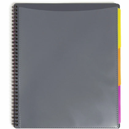 Smead Letter Organizer Folder - 12-Pocket 1/3 Tab Cut - Gray - Pocket Folders