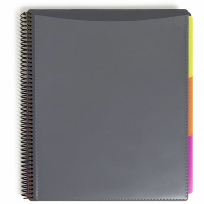 Smead Letter Organizer Folder - Spiral Fastener - 12 Dividers - Assorted Colors - Pocket Folders