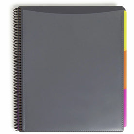 Smead Letter Organizer Folder - Spiral Fastener - 12 Dividers - Assorted Colors - Pocket Folders