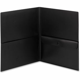 Smead Letter Pocket Folder: 8 1/2’’ x 11’’ 50 Sheets Capacity Polypropylene Black - 5/Pack - Report Covers