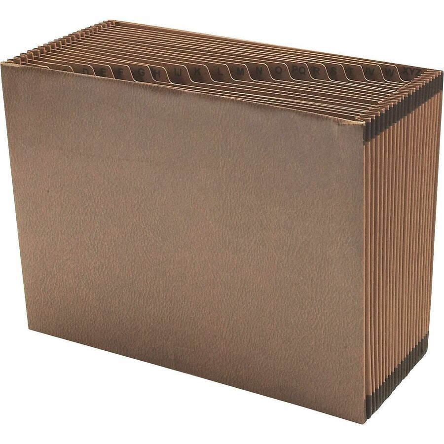 Smead Letter Recycled Expanding File - 8 1/2’’ x 11’’ - 7/8’’ Expansion - 21 Pocket(s) - Redrope - Tear Resistant