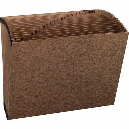 Smead Letter Recycled Expanding File - 8 1/2’’ x 11’’ - 7/8’’ Expansion - 21 Pocket(s) - Redrope - Tear Resistant