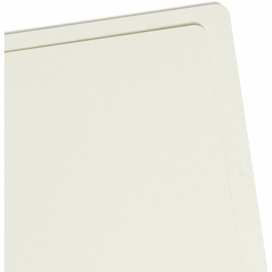 Smead Letter Recycled Fastener Folder - 8 1/2’’ x 11’’ - 1’’ Expansion - 2 2S Fastener(s) - 2’’ for - End Tab Location