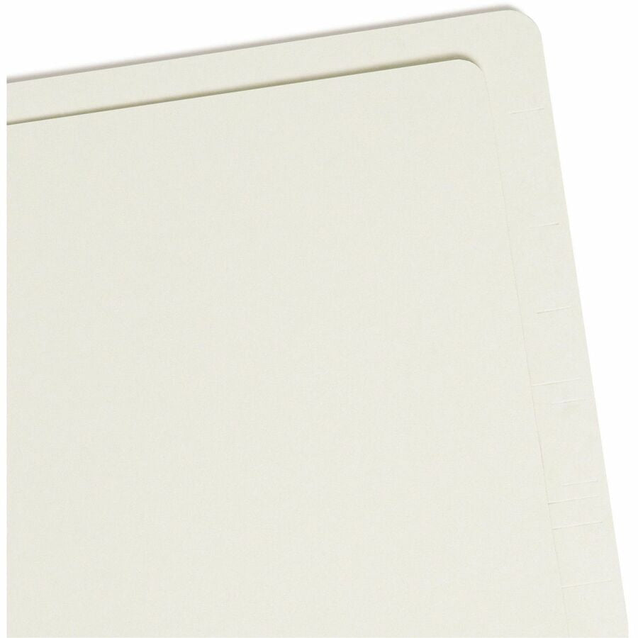 Smead Letter Recycled Fastener Folder - 8 1/2’’ x 11’’ - 2’’ Expansion - 2 2S Fastener(s) - for - End Tab Location