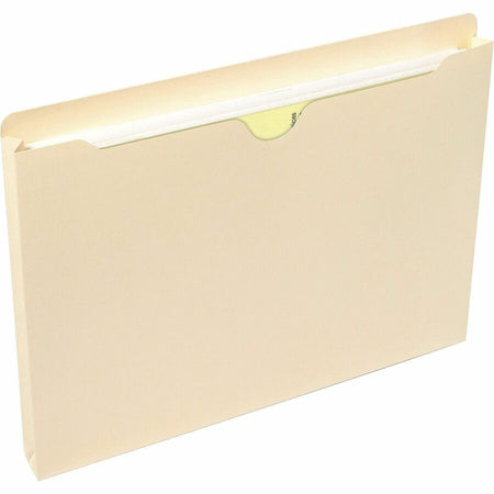 Smead Letter Recycled File Jacket - 8 1/2’’ x 11’’ - 1’’ Expansion - 11 pt. - 1 Plys - Manila - Slip Resistant - 10%