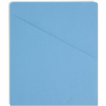 Smead Letter Recycled File Jacket - 8 1/2’’ x 11’’ - 11 pt. - Manila - Blue - 10% - 25 / Pack - Filing Jackets & Pockets