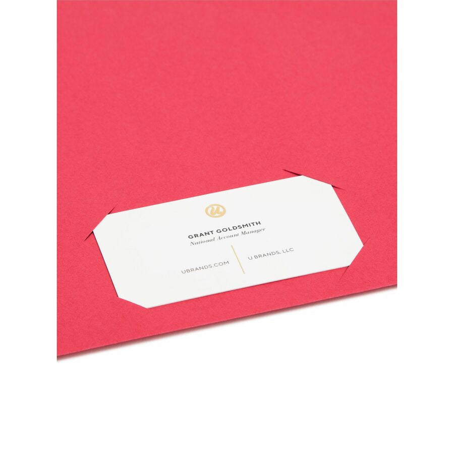 Smead Letter Recycled File Jacket - 8 1/2’’ x 11’’ - 11 pt. - Manila Blue Green Red Yellow - 10% - 25 / Pack - Filing