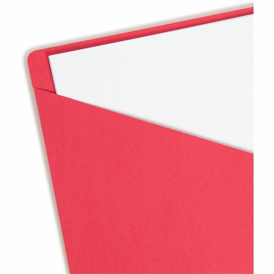 Smead Letter Recycled File Jacket - 8 1/2’’ x 11’’ - 11 pt. - Manila Blue Green Red Yellow - 10% - 25 / Pack - Filing