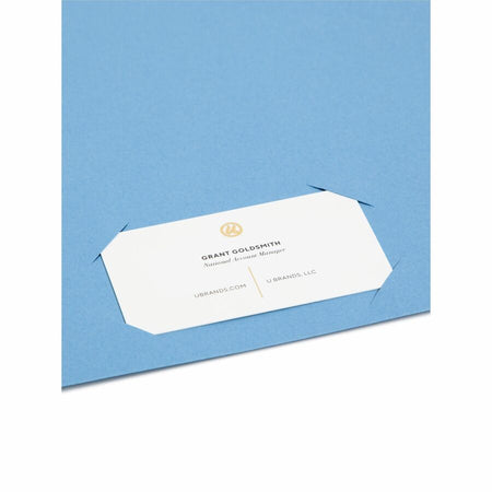 Smead Letter Recycled File Jacket - 8 1/2’’ x 11’’ - 11 pt. - Manila - Blue - 10% - 25 / Pack - Filing Jackets & Pockets