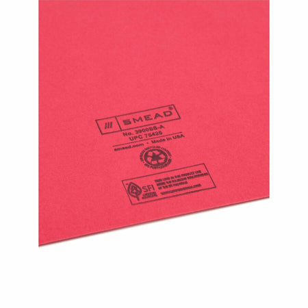 Smead Letter Recycled File Jacket - 8 1/2’’ x 11’’ - 11 pt. - Manila Blue Green Red Yellow - 10% - 25 / Pack - Filing