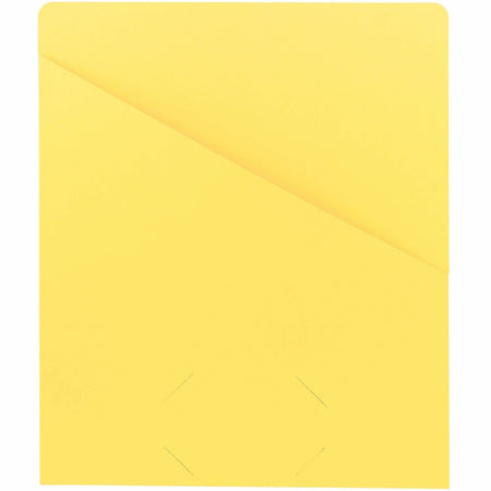 Smead Letter Recycled File Jacket - 8 1/2’’ x 11’’ - 11 pt. - Yellow - 10% - 25 / Pack - Filing Jackets & Pockets