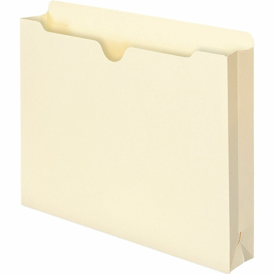 Smead Letter Recycled File Jacket - 8 1/2’’ x 11’’ - 2’’ Expansion - 11 pt. - 1 Plys - Manila - Slip Resistant - 10%