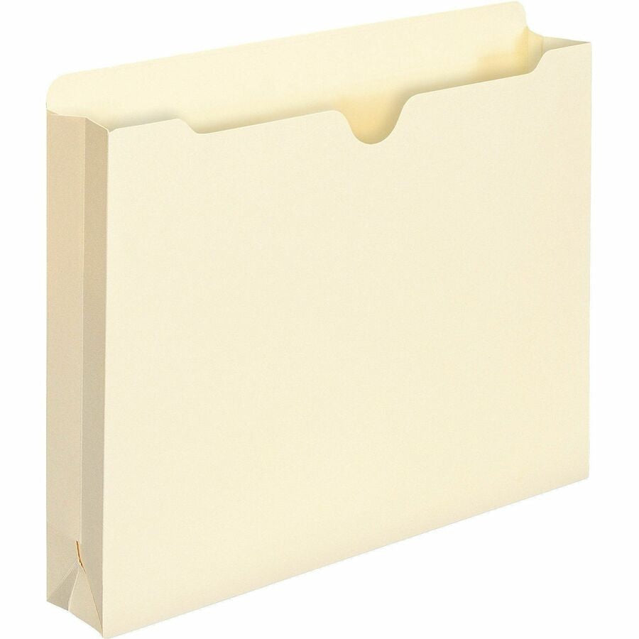 Smead Letter Recycled File Jacket - 8 1/2’’ x 11’’ - 2’’ Expansion - 11 pt. - 1 Plys - Manila - Slip Resistant - 10%
