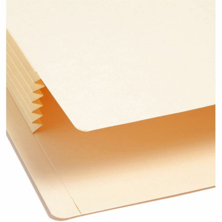Smead Letter Recycled File Pocket - 8 1/2’’ x 11’’ - 5 1/4’’ Expansion - 2 Plys - Manila - Reinforced Tab - 10% - 10