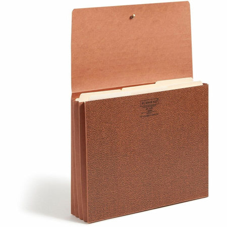 Smead Letter Recycled File Wallet - 8 1/2’’ x 11’’ - 3 Expansion - Redrope - Elastic Closure Reinforced Gusset Flap