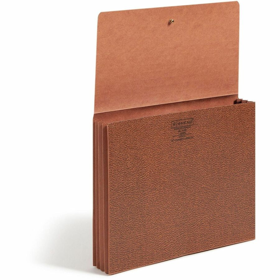 Smead Letter Recycled File Wallet - 8 1/2’’ x 11’’ - 3 Expansion - Redrope - Elastic Closure Reinforced Gusset Flap