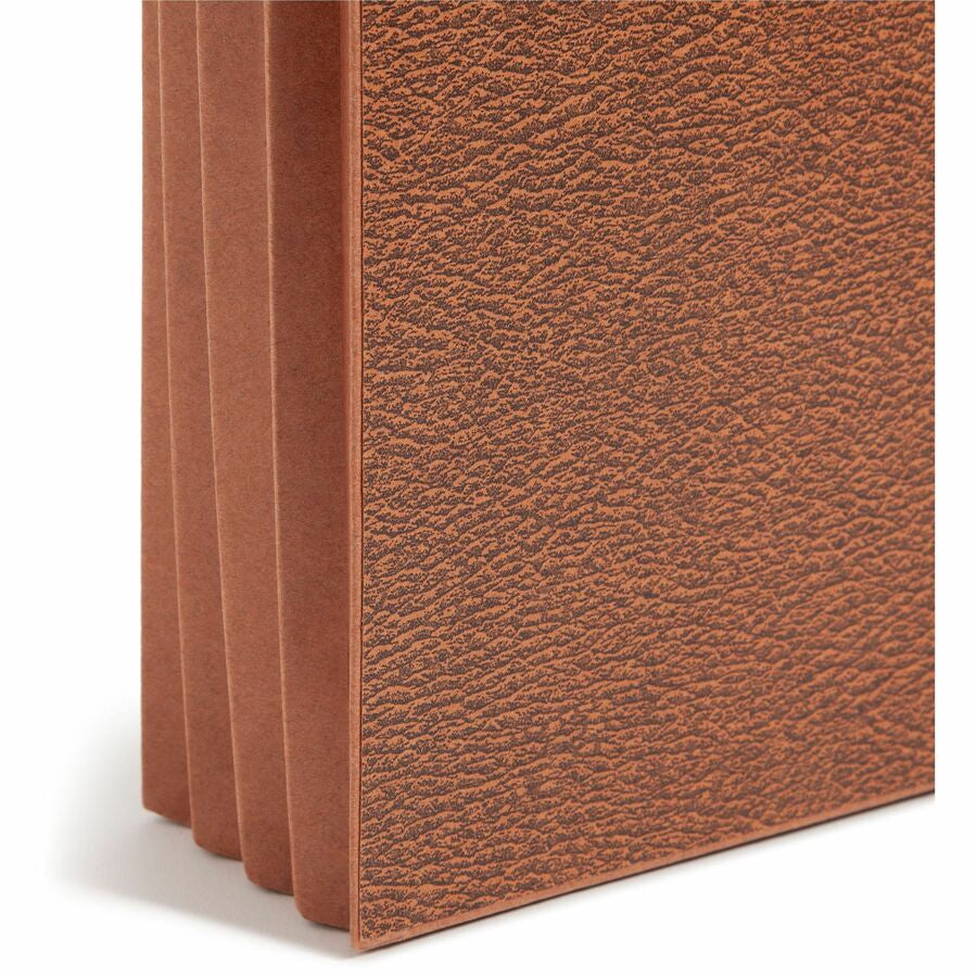 Smead Letter Recycled File Wallet - 8 1/2’’ x 11’’ - 3 Expansion - Redrope - Elastic Closure Reinforced Gusset Flap