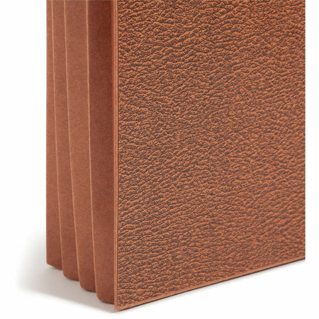 Smead Letter Recycled File Wallet - 8 1/2’’ x 11’’ - 3 Expansion - Redrope - Elastic Closure Reinforced Gusset Flap