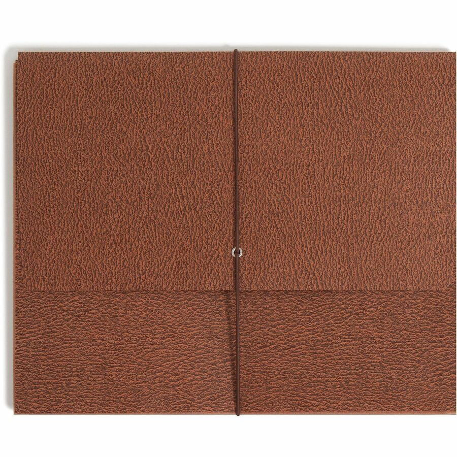Smead Letter Recycled File Wallet - 8 1/2’’ x 11’’ - 3 Expansion - Redrope - Elastic Closure Reinforced Gusset Flap
