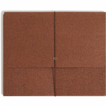 Smead Letter Recycled File Wallet - 8 1/2’’ x 11’’ - 3 Expansion - Redrope - Elastic Closure Reinforced Gusset Flap