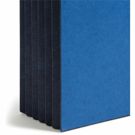 Smead Letter Recycled File Wallet - 8 1/2’’ x 11’’ - 5 1/4’’ Expansion - Navy - Elastic Closure Reinforced Gusset - 10%