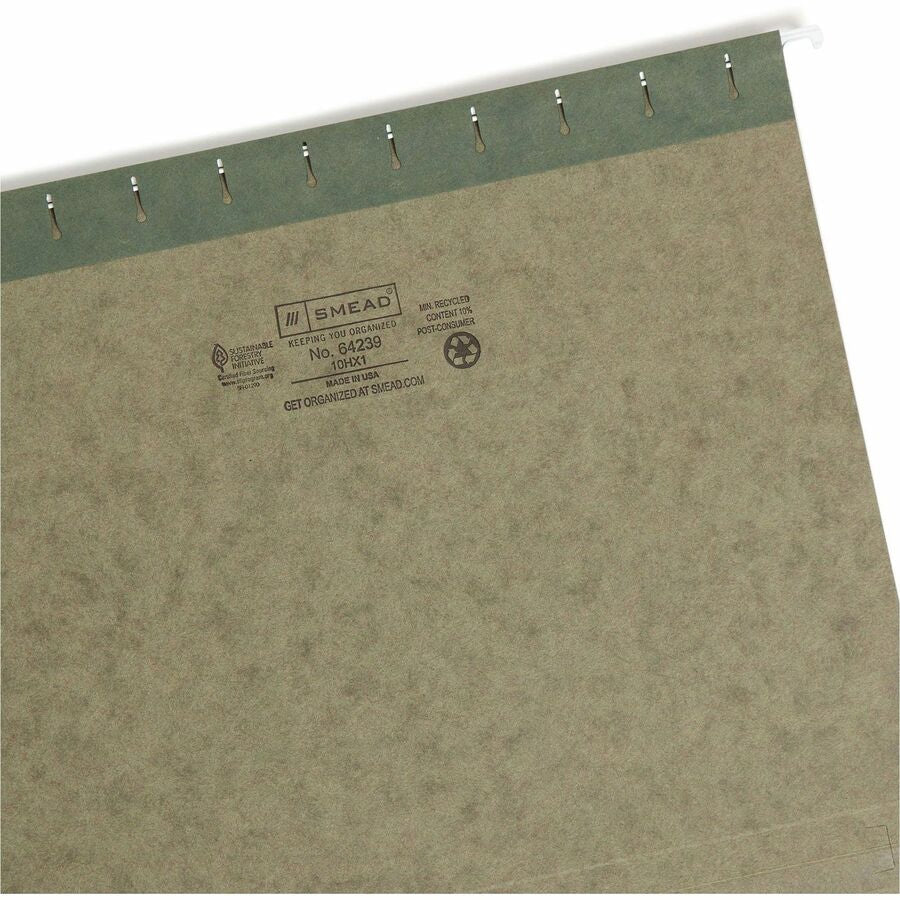 Smead Letter Recycled Hanging Folder - Right