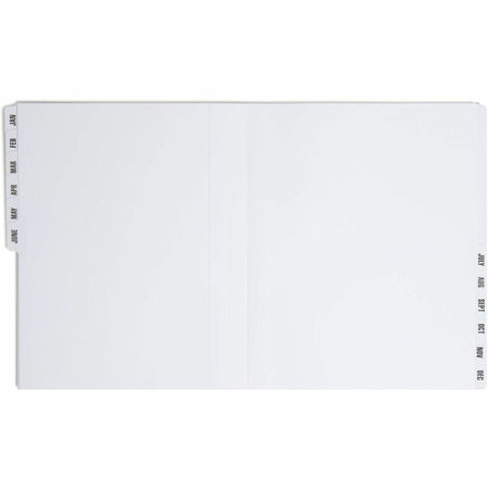 Smead Letter Recycled Organizer Folder - 8 1/2’’ x 11’’ - 12 Divider(s) - Blue - 35% - 1 Each - Filing Jackets & Pockets