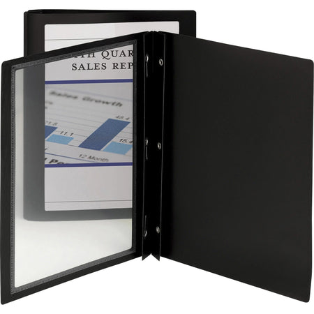 Smead Letter Report Cover: 80-Sheet Capacity Polypropylene Black - 5/Pack - Covers