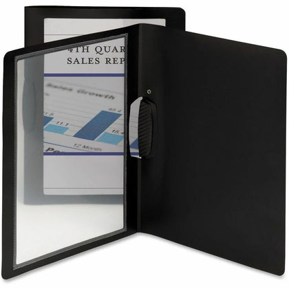 Smead Letter Report Cover: Polypropylene Black - 30 Sheets - 5/Pack - Covers