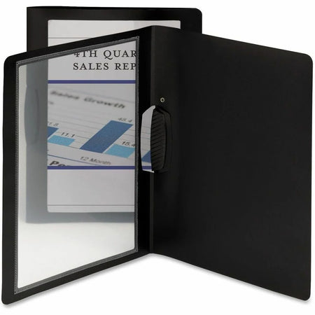 Smead Letter Report Cover: Polypropylene Black - 30 Sheets - 5/Pack - Covers