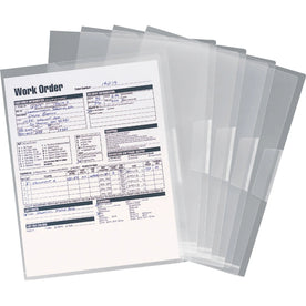 Smead Letter File Jacket - 8 1/2’’ x 11’’ - Polypropylene - Clear - 5 / Pack - Filing Jackets & Pockets