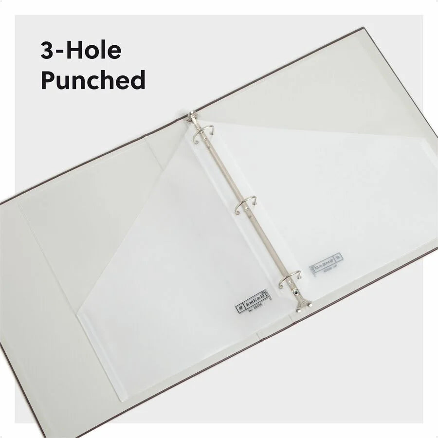 Smead Poly Letter File Jackets - Clear - 8 1/2’’ x 11’’ - 5 Pack - Binder Pockets